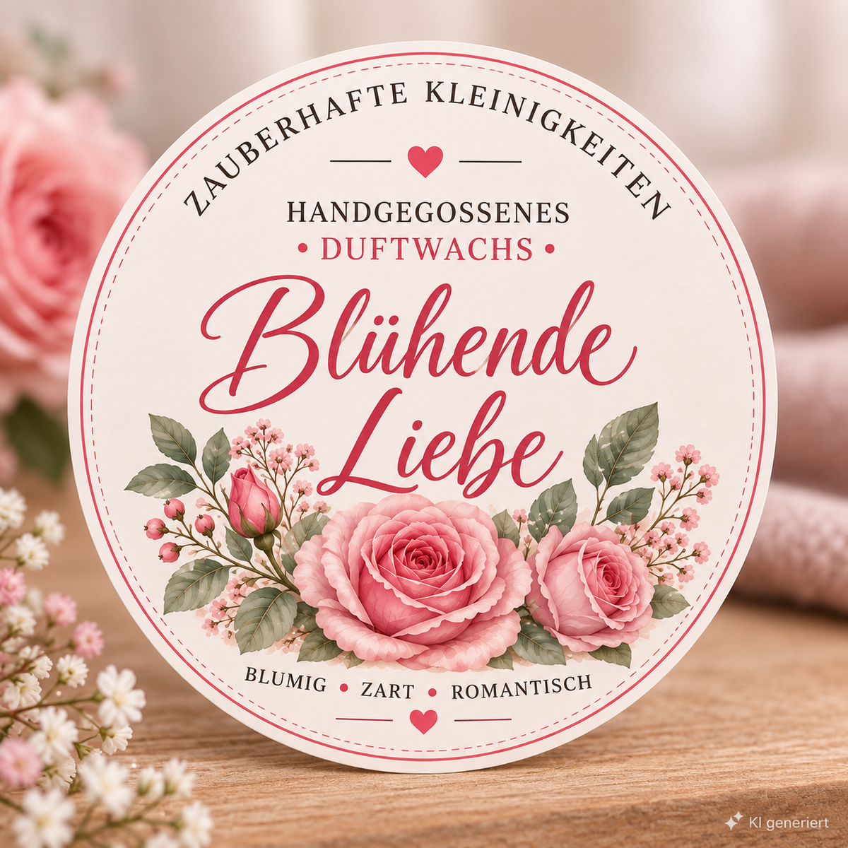 Blühende Liebe - handgegossene Wax Melts aus Sojawachs