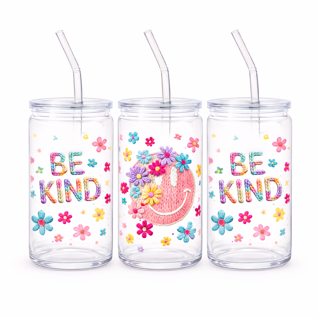 Trinkbecher mit Deckel & Strohhalm – Kunststoff