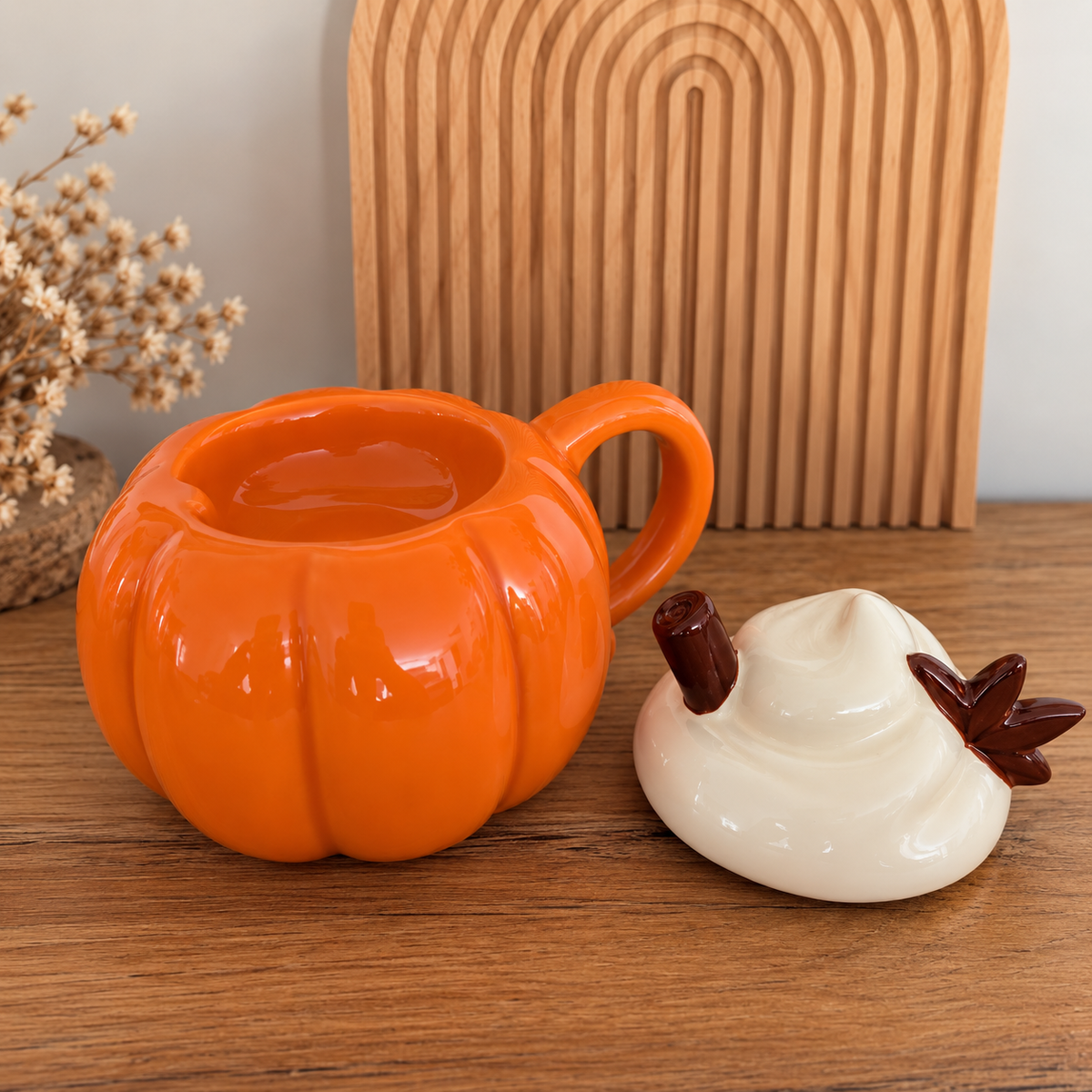 Duftlampe „Pumpkin Pie“ – Kürbis mit Sahnehäubchen
