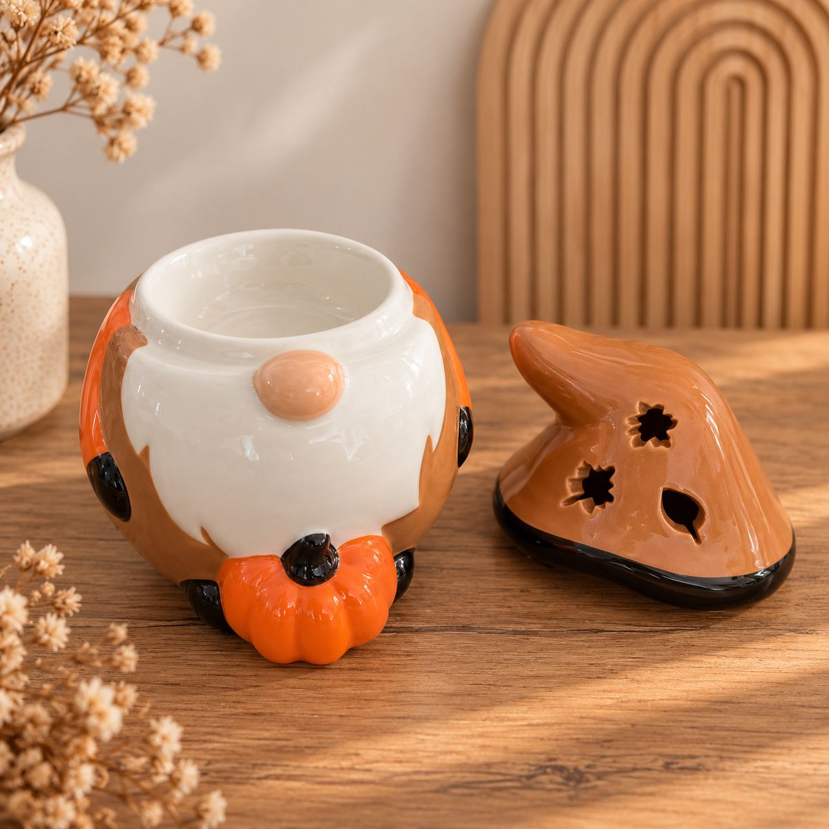 Herbstliche Wichtel Duftlampe – gemütlicher Herbstzauber