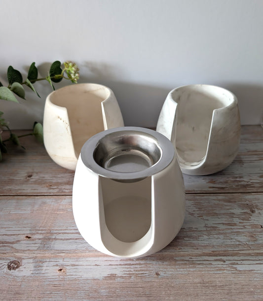 Duftlampe aus Keramik – bauchig - stilvolle Aromalampe für Duftwachs