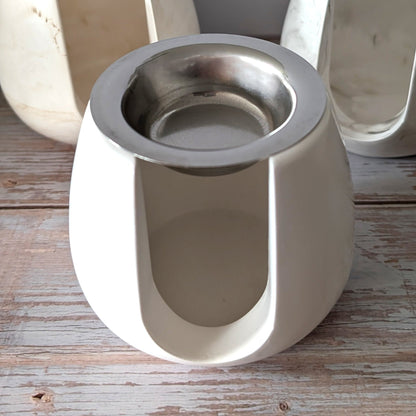 Duftlampe aus Keramik – bauchig - stilvolle Aromalampe für Duftwachs
