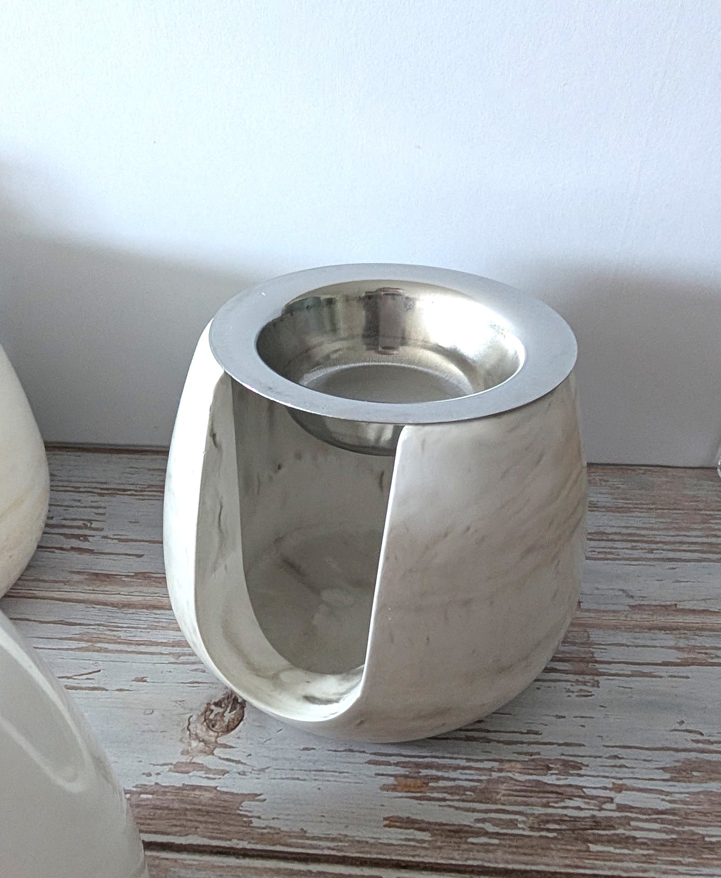 Duftlampe aus Keramik – bauchig - stilvolle Aromalampe für Duftwachs