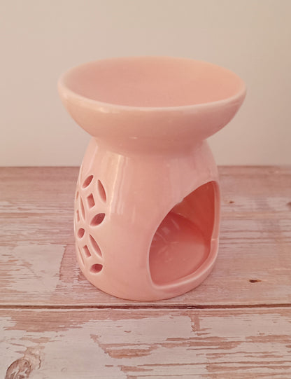 Duftlampe in zartem Rosa – filigranes Design