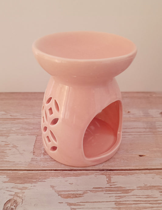 Duftlampe in zartem Rosa – filigranes Design