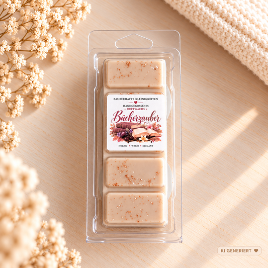 Bücherzauber - handgegossene Wax Melts aus Sojawachs