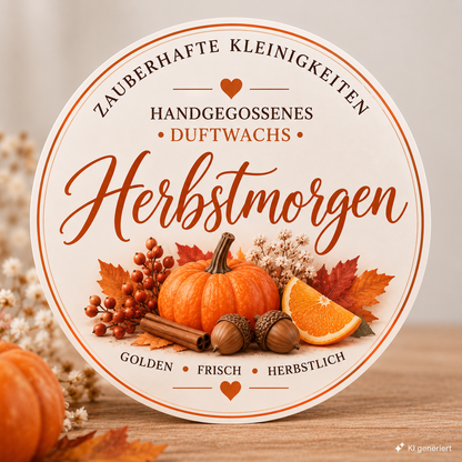 Herbstmorgen - handgegossene Wax Melts aus Sojawachs