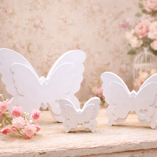 romantische Schmetterlinge 3er-Set