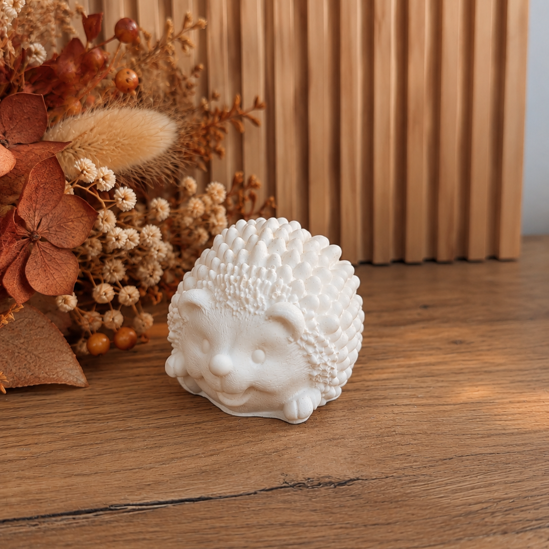 Igel Herbstdeko „Herbstfreund“ | Handgegossene Deko