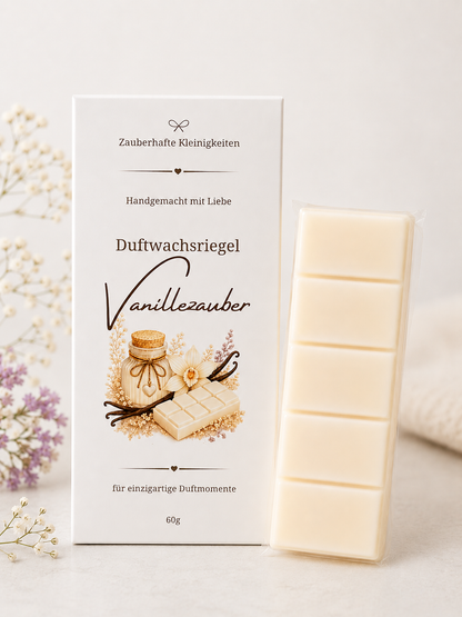 Vanillezauber Duftwachsriegel aus Sojawachs | Handgemachter Duftwachs