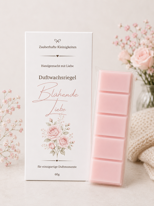 Blühende Liebe Duftwachsriegel aus Sojawachs | Handgemachter Duftwachs