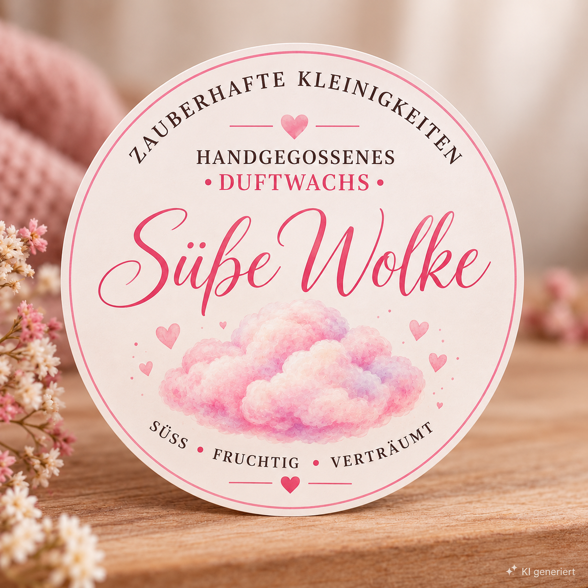 Süße Wolke - handgemachte Wax Melts aus Sojawachs