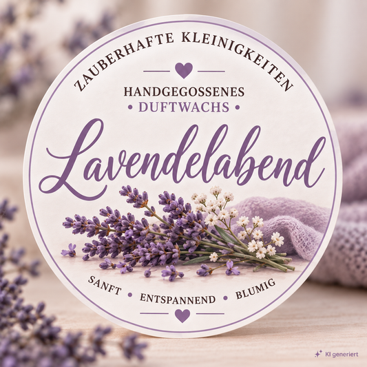 Lavendelabend Duftwachsriegel aus Sojawachs | Handgemachter Duftwachs