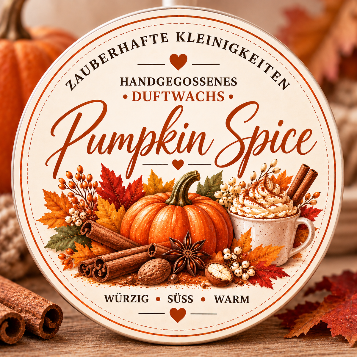 Pumpkin Spice Wax Melts – Duftwachs Herbstformen