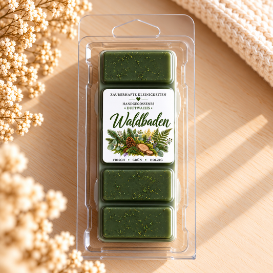 Waldbaden - handgegossene Wax Melts aus Sojawachs