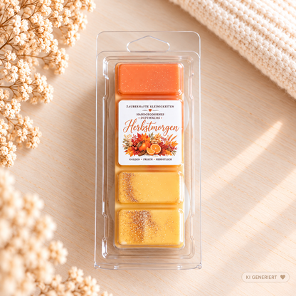 Herbstmorgen - handgegossene Wax Melts aus Sojawachs