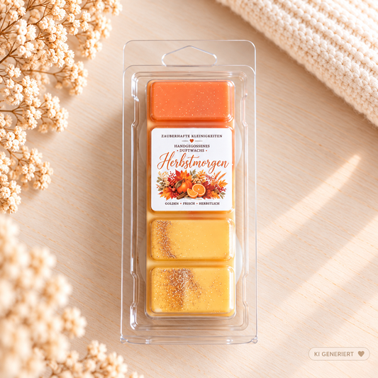 Herbstmorgen - handgegossene Wax Melts aus Sojawachs