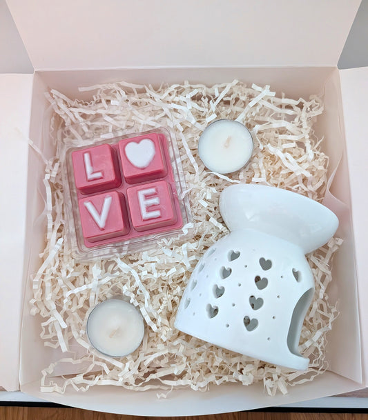 Love Moments – Geschenkbox mit Duftlampe & Wachsmelts - Limited Edition