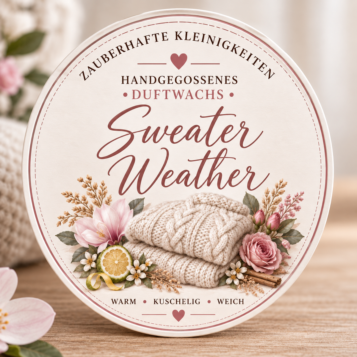 Sweater Weather - handgegossene Wax Melts aus Sojawachs